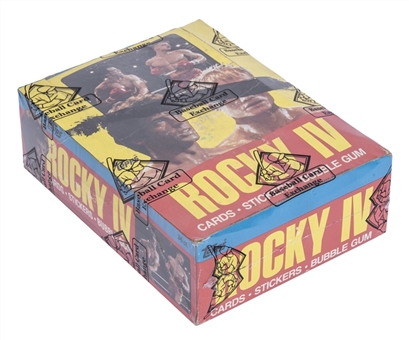 1985 Topps Rocky IV Sealed Wax Pack Box (BBCE Certified)